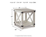 Carynhurst - Rectangular End Table - Whitewash - Simple Home Plus