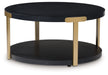 Shylore - Black / Brass Finish - Occasional Table Set (Set of 3) - Simple Home Plus