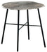 Laverford - Chrome / Black - Round End Table - Simple Home Plus