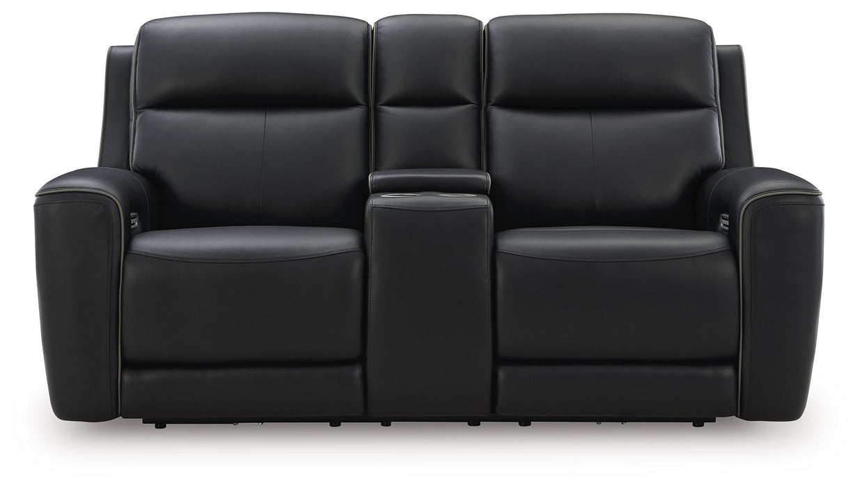 5Z-Comfort - Relaxation - Power Reclining Loveseat with Console / Adj Headrest - Simple Home Plus