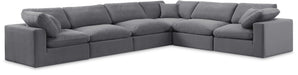 Comfy - 6 Piece Velvet Modular Corner Sectional - Simple Home Plus