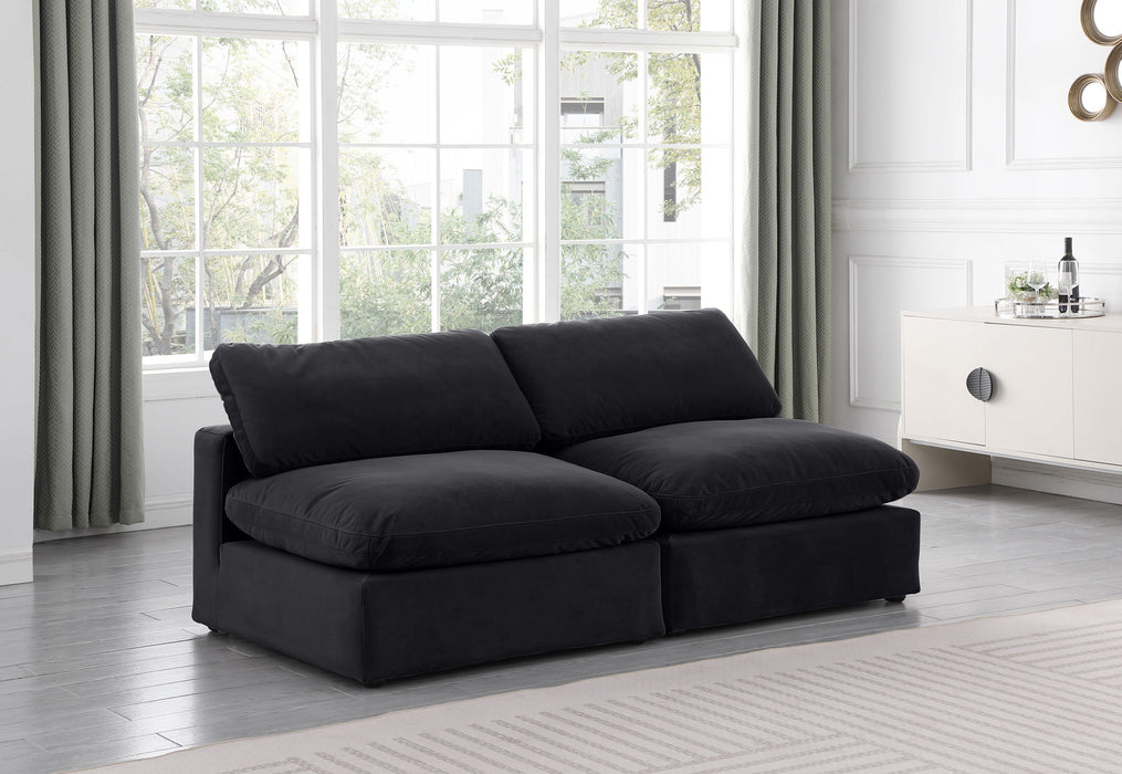 Comfy - Velvet Modular Armless Sofa 2 Seats - Simple Home Plus