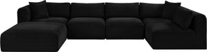 Shaggy - 6 Piece Modular U-Shaped Sectional - Simple Home Plus