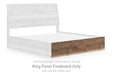 Chirason - King Panel Footboard - Brown - Simple Home Plus