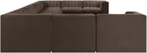 Rummi - Velvet Performance Fabric Upholstered 11 Piece Modular Sectional - Simple Home Plus