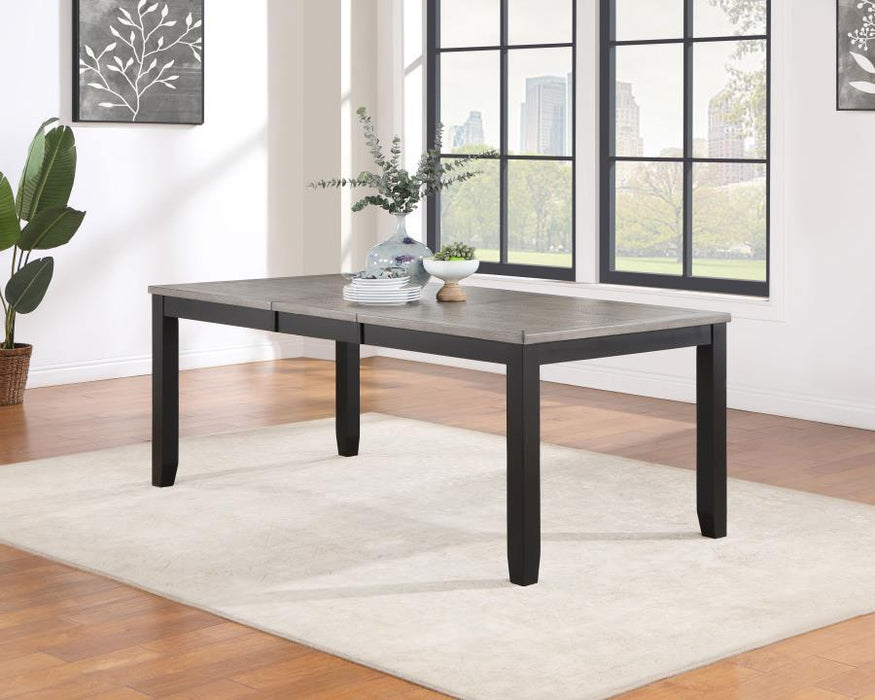 Elodie - Rectangular Extension Leaf Dining Table - Black - Simple Home Plus