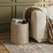 Rapallo - Concrete Indoor/Outdoor End Table - Travertine - Simple Home Plus