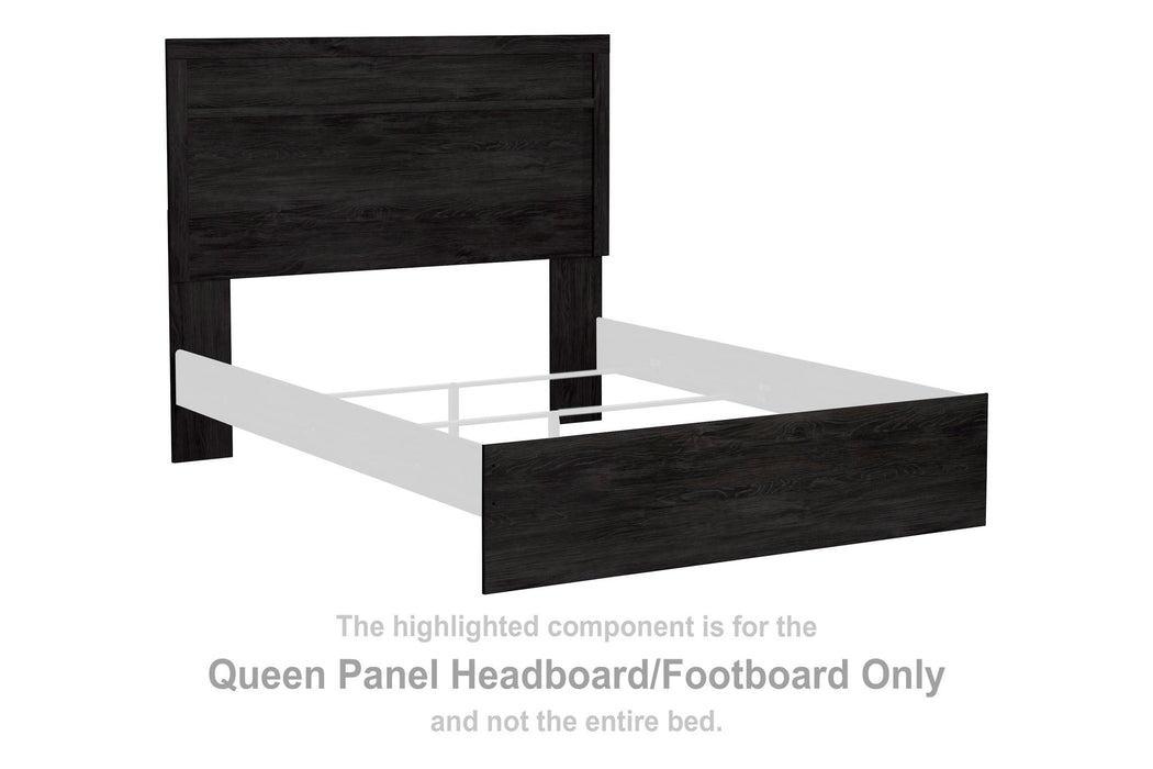 Belachime - Queen Panel HDBD/Ftbd - Charcoal - Simple Home Plus