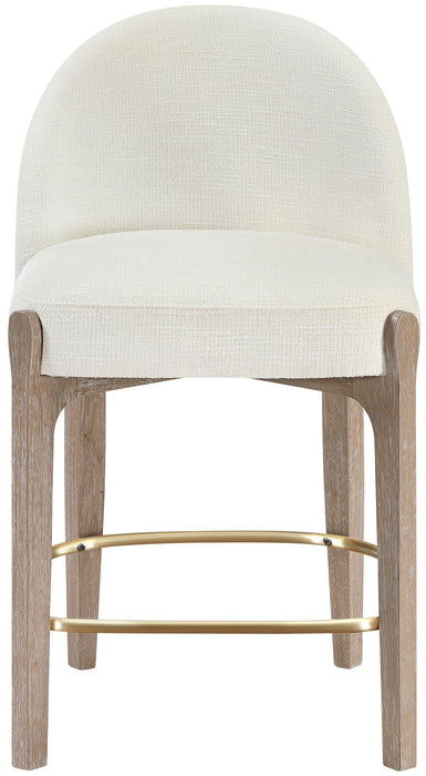 Torino - Counter Stool With Brushed Natural Base - Simple Home Plus