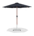 Fiji - Aluminum Patio Umbrella With Square White And Teak Base - Simple Home Plus