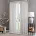 Irina - Diamond Sheer Window Curtain - White / Gray - Simple Home Plus