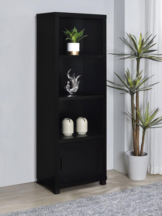 Jupiter - 3-Shelf Engineered Wood Media Tower - Black - Simple Home Plus