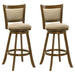 Aiden - Modern Farmhouse Swivel Wood Bar Height Kitchen Bar Stool - Simple Home Plus