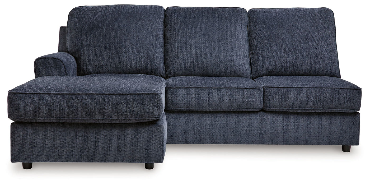 Albar Place - Laf Sofa Chaise - Cobalt - Simple Home Plus
