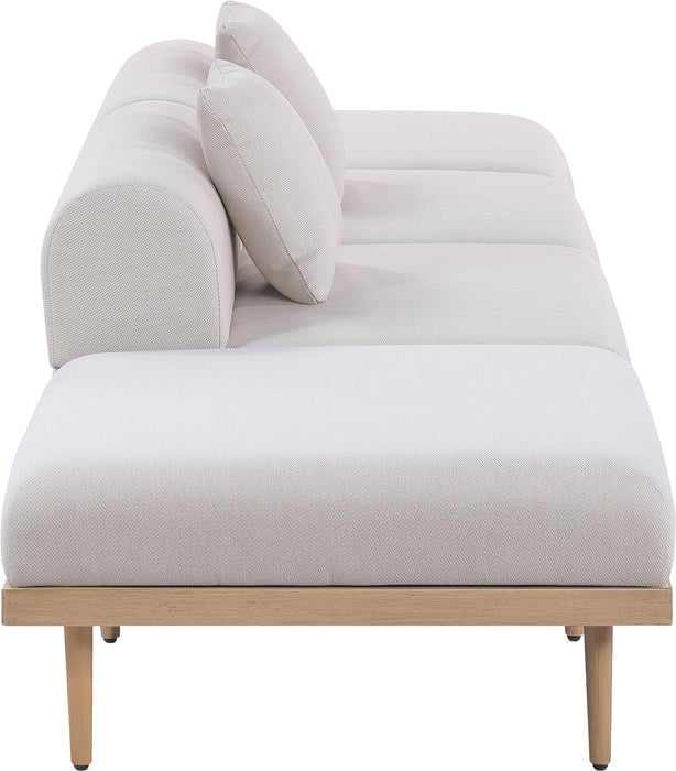 Laguna - 4 Piece 142" Outdoor Patio Armless Modular Sofa With 2 Backless Seats - Simple Home Plus