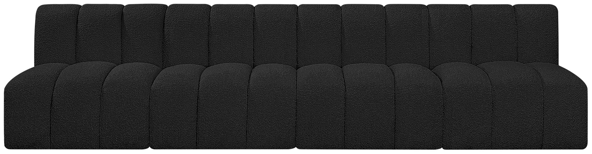 Arc - Boucle Fabric 4 Seats Modular Sofa - Simple Home Plus