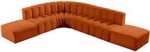 Arc - Velvet 7 Piece Corner Modular Sofa - Simple Home Plus