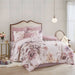 Cassandra - 8 Piece Printed Comforter Set - Blush - Simple Home Plus