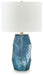 Tallow - Blue - Glass Table Lamp - Simple Home Plus