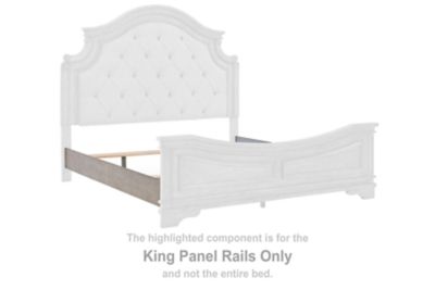 King Panel Rails Antique Gray