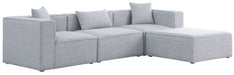 Cube - Linen 4 Piece Modular Sectional With Chaise - Simple Home Plus