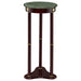 Edite - Round Marble Top Accent Side Table - Merlot - Simple Home Plus