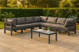 Nizuc - Outdoor Patio 7 Piece Modular Sectional With Gray Frame - Simple Home Plus