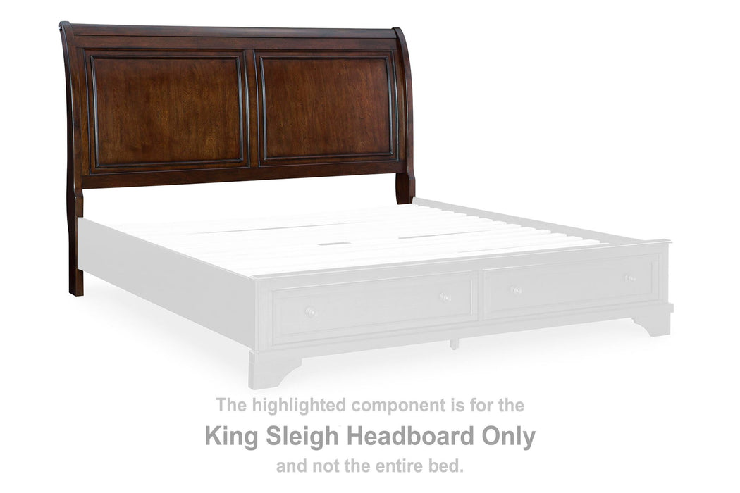 Trellington - King Sleigh Headboard - Brown - Simple Home Plus