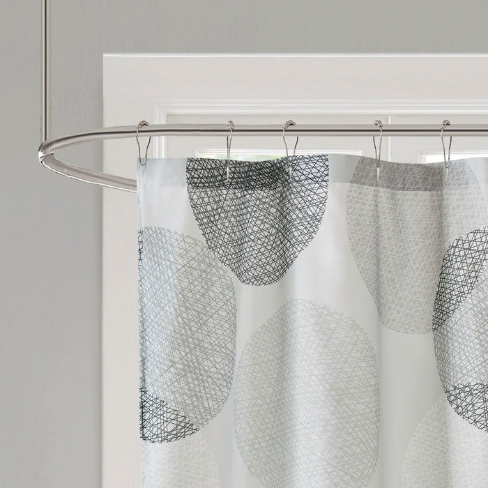 Knowles - Shower Curtain - Gray - Simple Home Plus