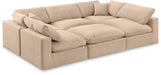 Comfy - 6 Piece Velvet Sectional - Simple Home Plus