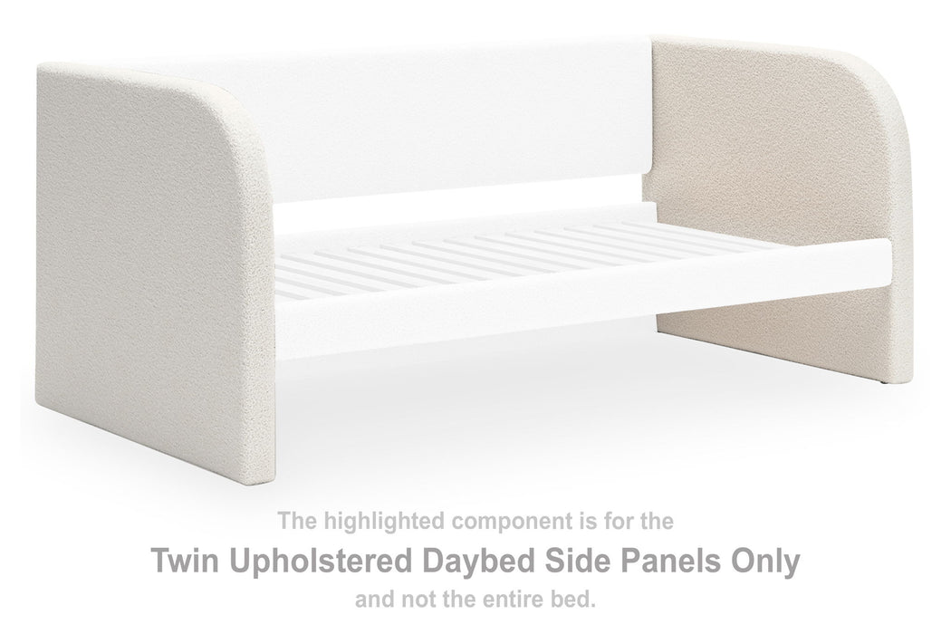 Arloster - Twin Upholstered Daybed Side Panels - White - Simple Home Plus