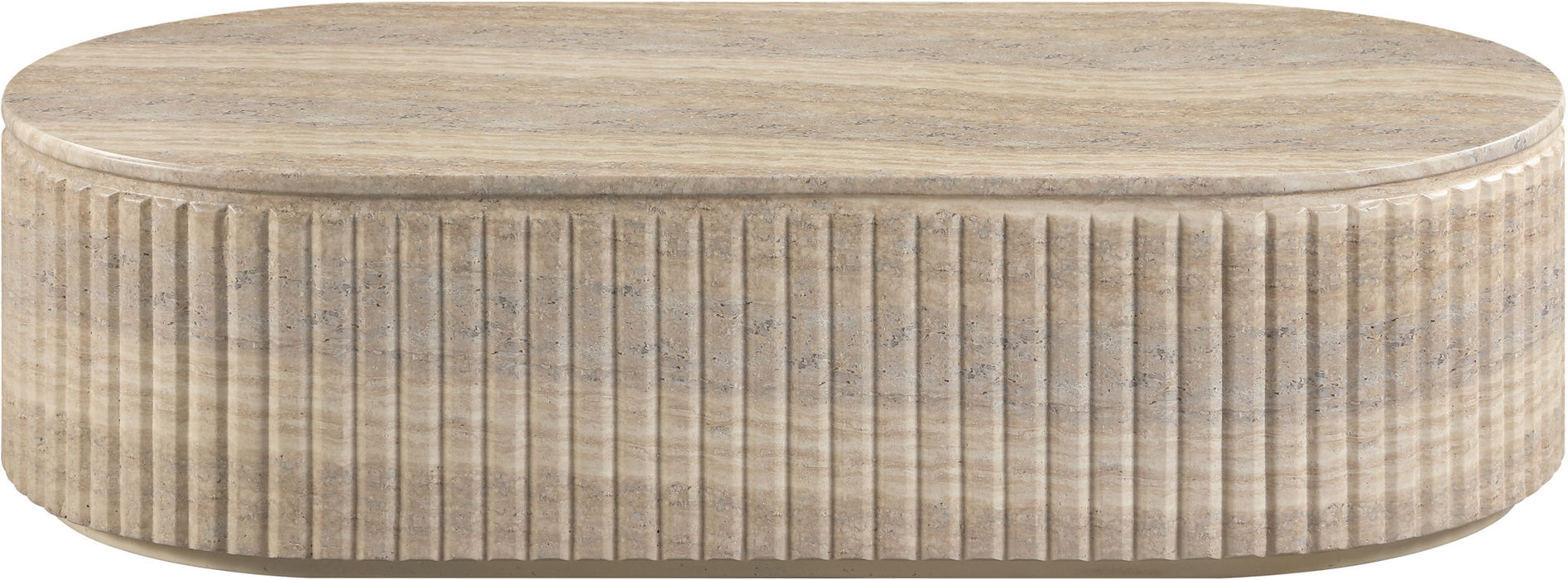 Catania - Concrete Indoor/Outdoor Coffee Table - Travertine - Simple Home Plus