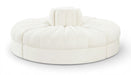 Rummi - Round Velvet Performance Fabric Upholstered 4 Piece Modular Sofa - Simple Home Plus