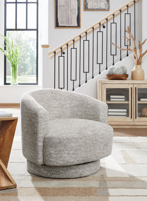 Wardsor - Stone - Swivel Chair - Simple Home Plus