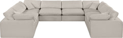 Comfy - 8 Piece Linen Modular Sectional - Simple Home Plus