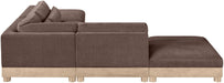 Turin - Chenille Fabric Upholstered Modular Sectional - Brown - Simple Home Plus