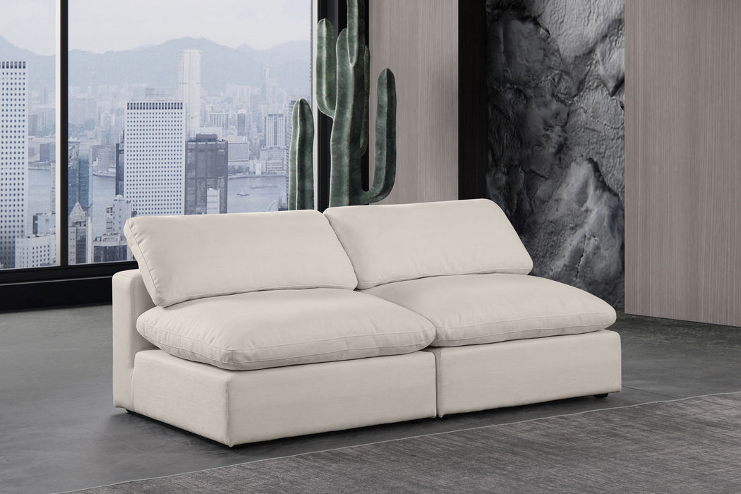 Comfy - Linen Modular Armless Sofa 2 Seats - Simple Home Plus