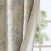 Julie - Printed Botanical Blackout Panel - Yellow - Simple Home Plus