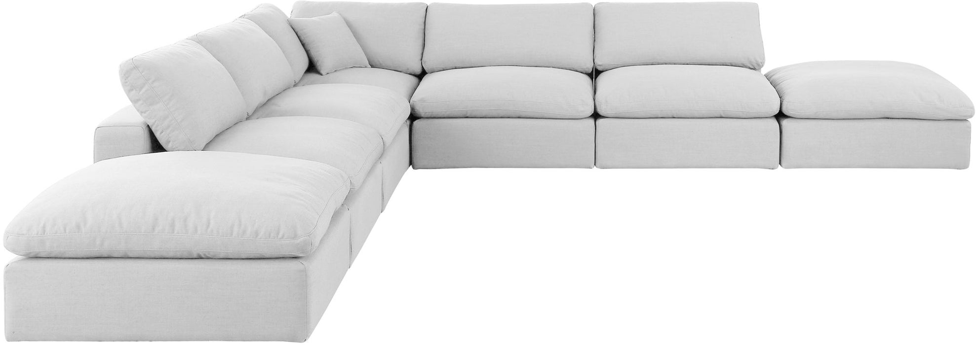 Comfy - 7 Piece Linen Modular Corner Sectional - Simple Home Plus