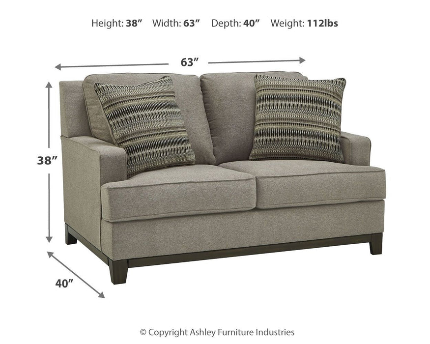 Kaywood - Granite - Loveseat - Simple Home Plus