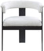 Romeo - Boucle Dining Chair With Black Base (Set of 2) - Simple Home Plus
