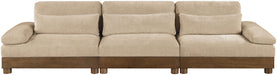 Turin - Chenille Fabric Upholstered Modular Sectional - Beige - Simple Home Plus