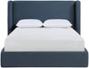 Kendall - Linen Textured Fabric Upholstered Bed - Simple Home Plus