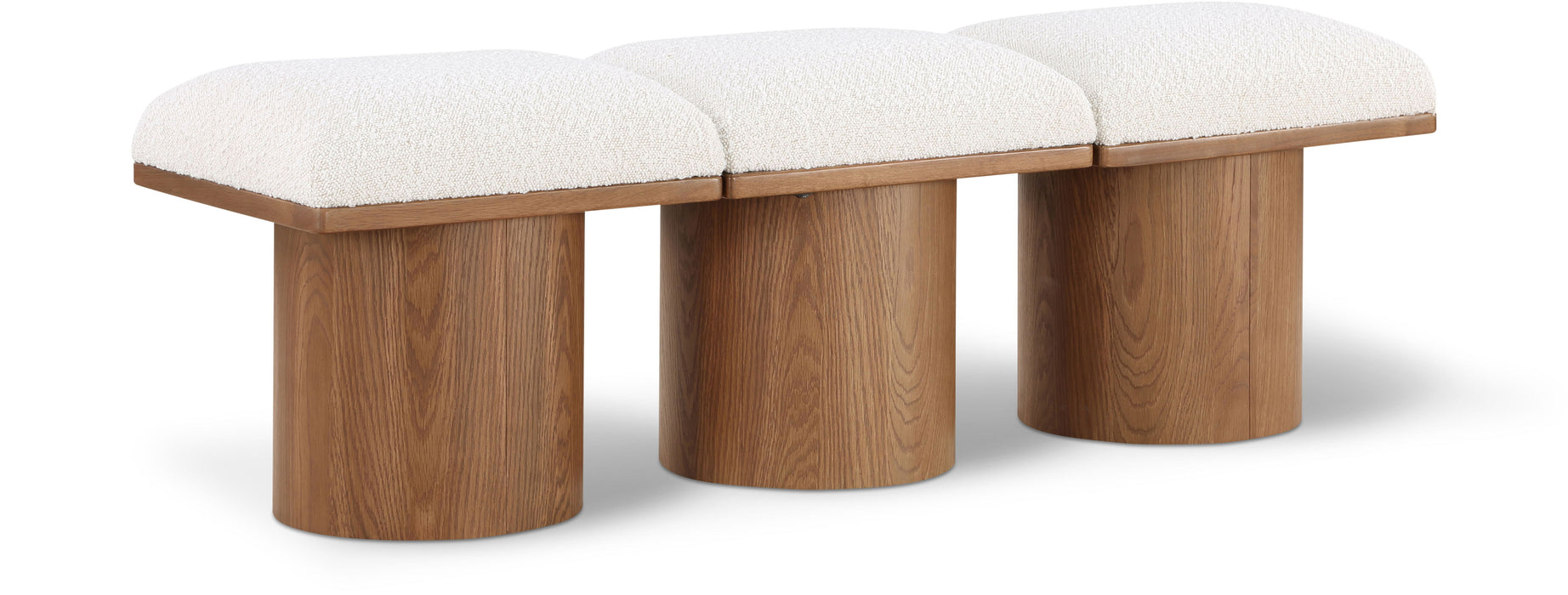 Pavilion - 3 Piece Modular Bench With Brown Base - Simple Home Plus