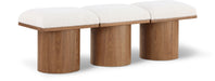 Pavilion - 3 Piece Modular Bench With Brown Base - Simple Home Plus