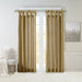 Emilia - 108" Twist Tab Lined Window Curtain - Bronze - Simple Home Plus