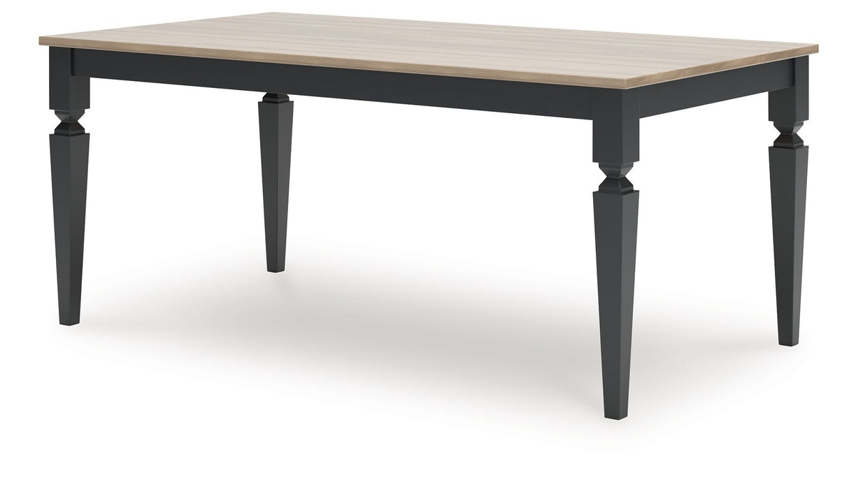 Brenkerton - Grayish Brown / Black - Rectangular Dining Room Table - Simple Home Plus