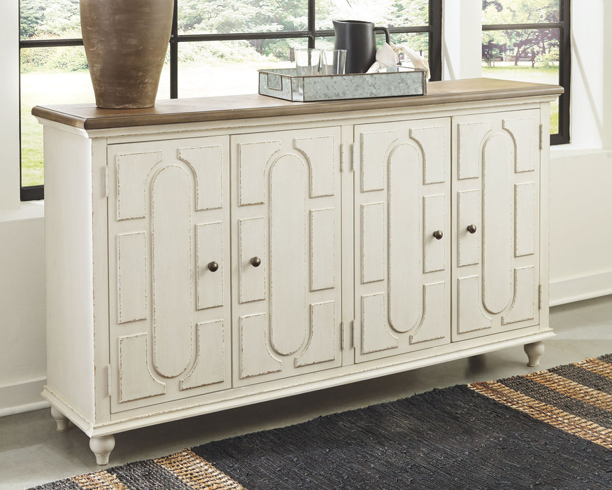 Roranville - Antique White - Accent Cabinet - Simple Home Plus