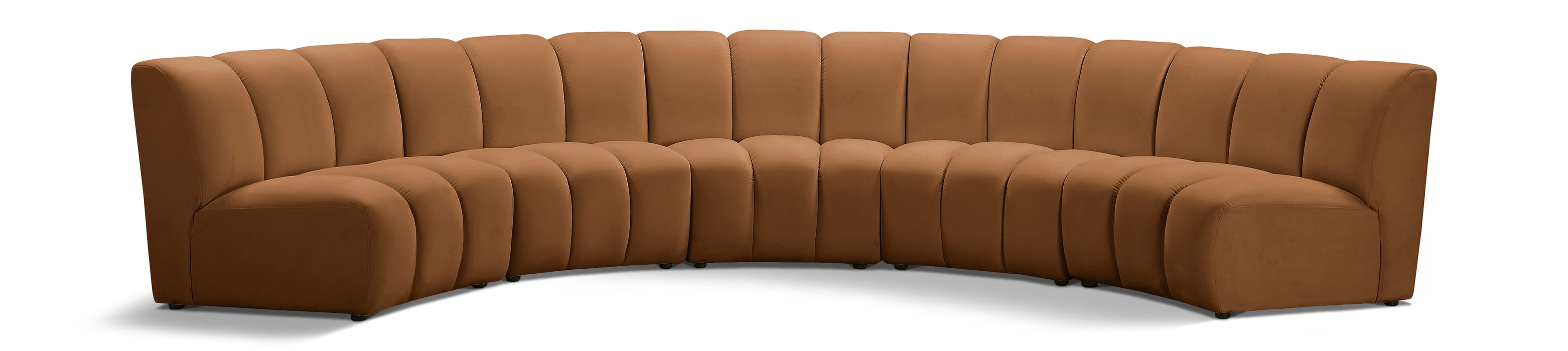Infinity - 5 Piece Modular Sectional - Saddle - Simple Home Plus