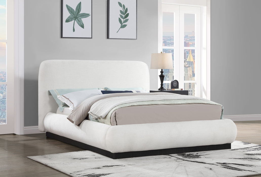 Rigby - Linen Bed With Black Base - Simple Home Plus